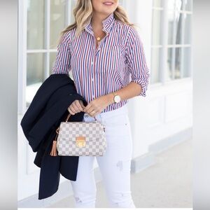 J. Crew Multicolor Striped Button-Up Shirt